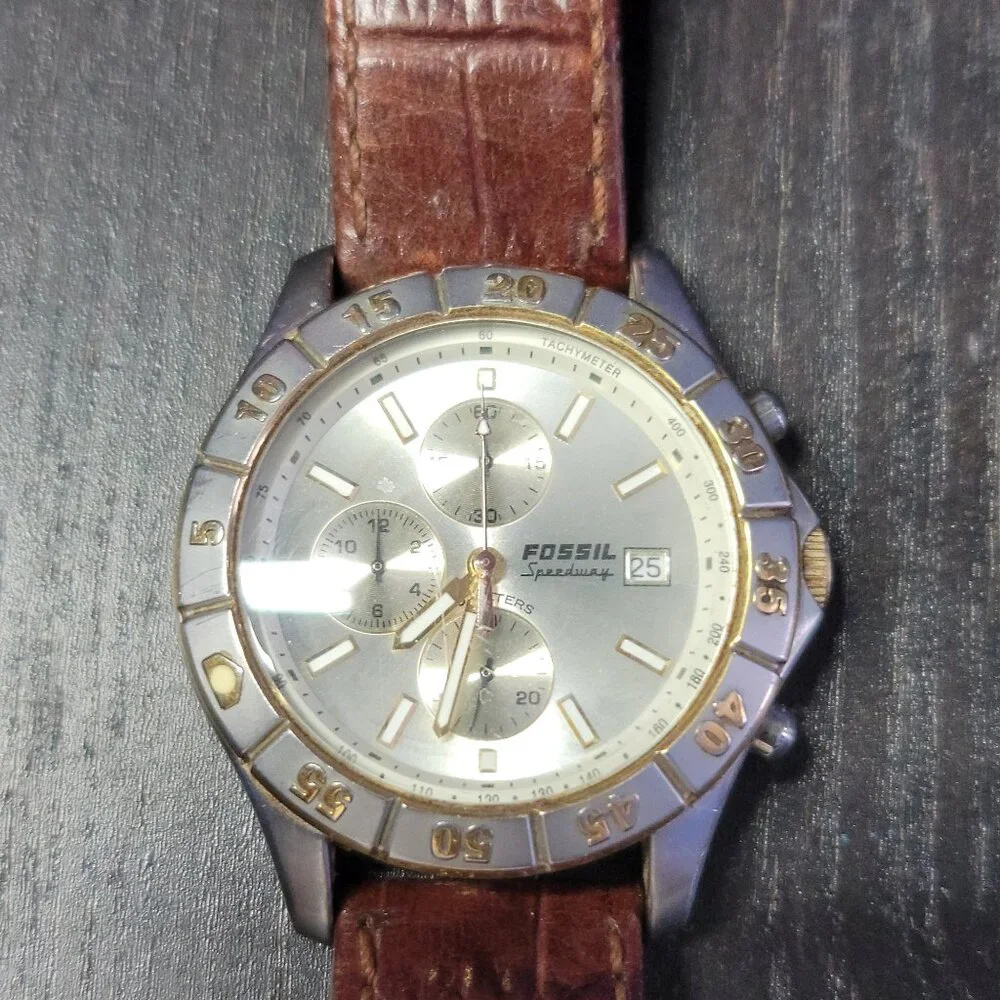 Fossil Blue Speedway Men's Chronograph Watch Stainless Steel CH-2389 - Picture 2 of 4